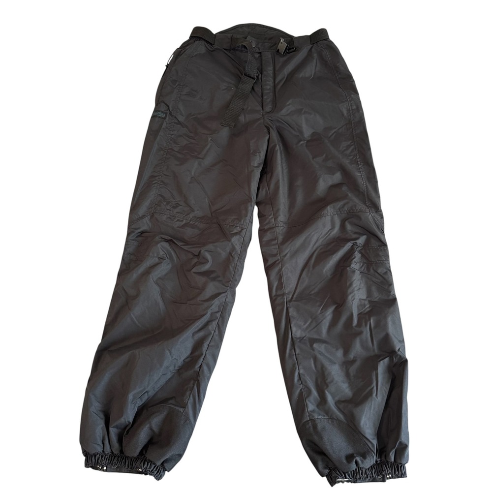 Columbia Small 30in Black Insulated Belted Winter Ski Mens Snow Pants SM8220